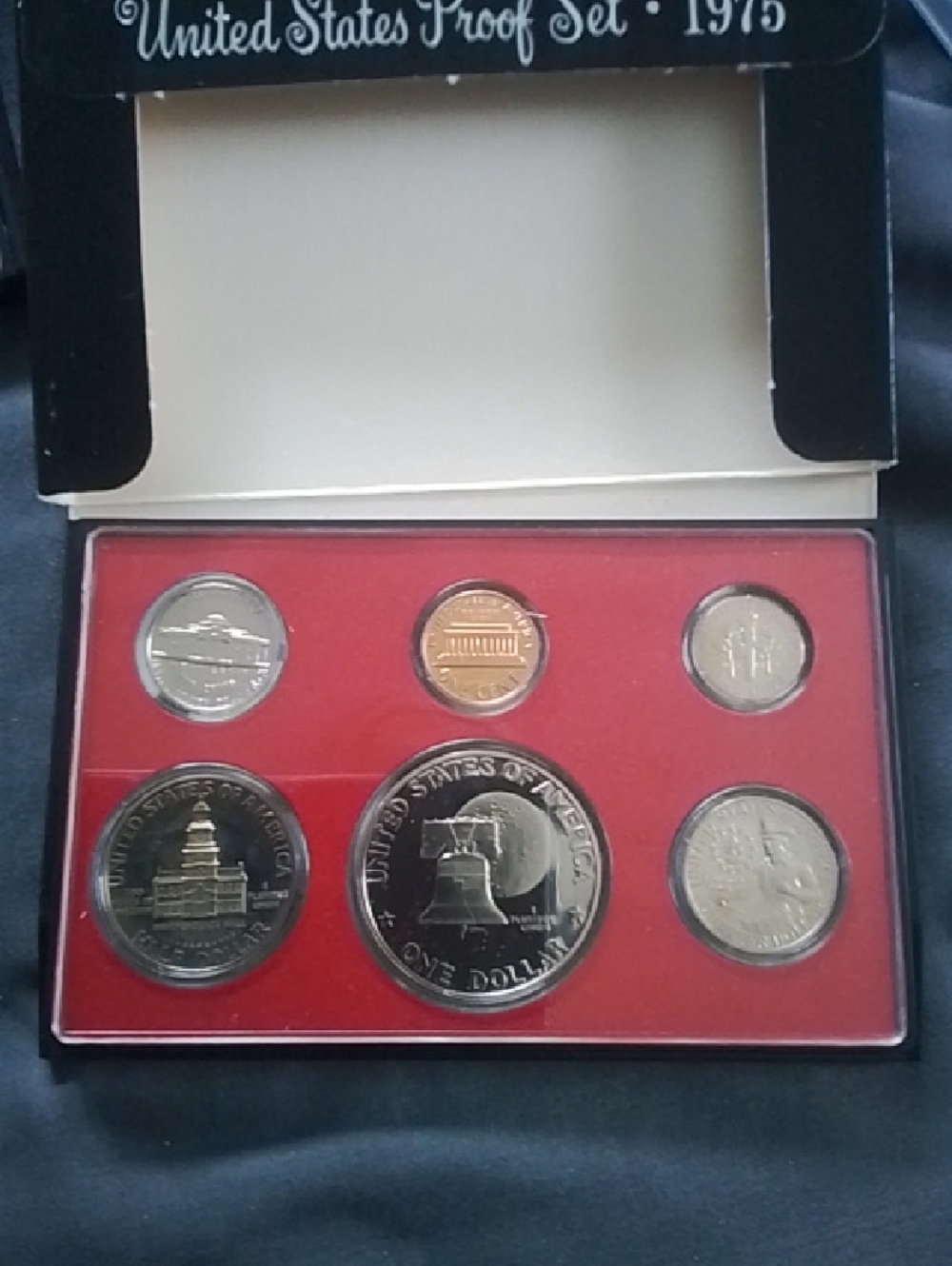1975 United States Proof Set - 6 Coin Display